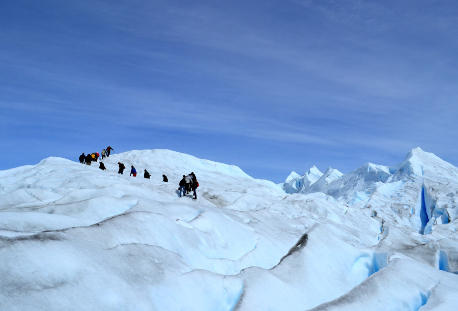 Caminando sobre el Glaciar Perito Moreno